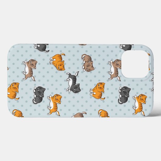 pattern with funny cats Case-Mate iPhoneケース (裏面 (横))