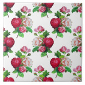 Pattern with Red, White and Pink Roses, タイル (正面)