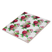 Pattern with Red, White and Pink Roses, タイル (側面)