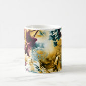 Patterned batik fabric suitable as backgroundabstr コーヒーマグカップ (中央)