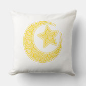 Patterned Crescent & Star Pillow クッション (正面)