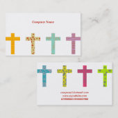 patterned Crosses、Company会社名 名刺 (正面/裏面)