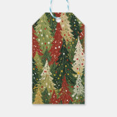 Patterned Forest of Festive Pines ギフトタグ (裏面)