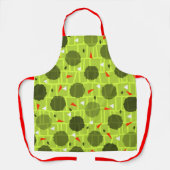 Patterned green エプロン (正面)