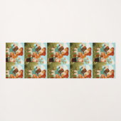 Patterned image of cartoon characters in a forest  ヨガマット (裏面(横))