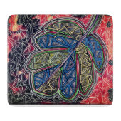 Patterned leaf カッティングボード (正面)