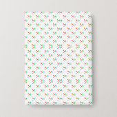 Patterned notebook with a white cover  缶バッジ (正面)