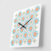 Patterns & Clipart Collection | Seamless Decorativ スクエア壁時計 (傾斜)