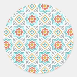 Patterns & Clipart Collection | Seamless Decorativ ラウンドシール