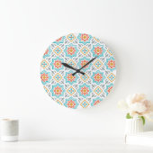 Patterns & Clipart Collection | Seamless Decorativ ラージ壁時計 (ホーム)