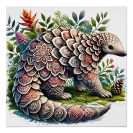 Patterns of Nature - ジャングルのセンザンコウ ポスター