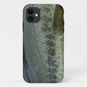 Patternwear©のはえの魚釣りによるオオクチバス iPhone 11 ケース