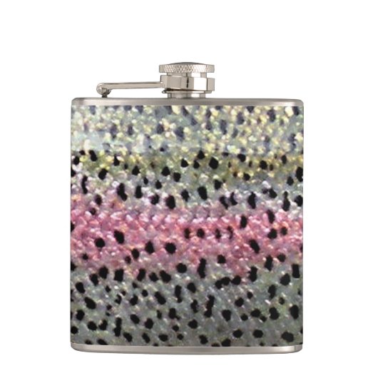 Patternwear©著ニジマスのフラスコ フラスク (正面)