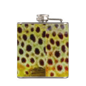 Patternwear©著ブラウン・トラウトのフラスコ フラスク (裏面)