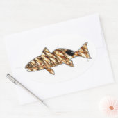 Patternwear©著Redfish 楕円形シール (封筒)