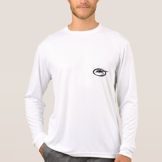 Patterwear©のはえの魚釣りによる"ブラウン・トラウト" Tシャツ (正面)