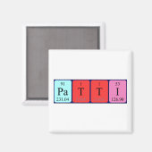 Patti周期表名磁石 マグネット (正面/裏面)