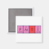 Patti周期表名磁石 マグネット (正面/裏面)