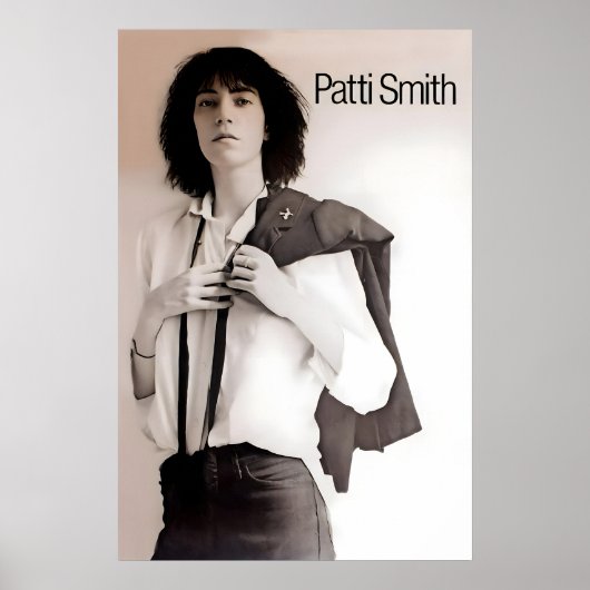 Patti Smith 1975 Horses Promo Poster Print 1 ポスター (正面)