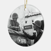 Pattonおよび大佐Lyle Bernard通常ジョージS. セラミックオーナメント (左)