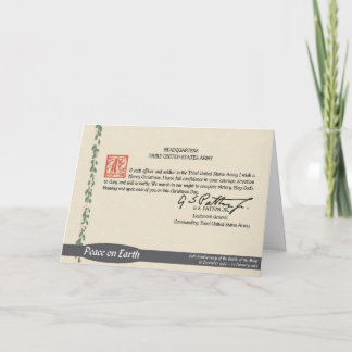 Pattonのクリスマスカード シーズンカード