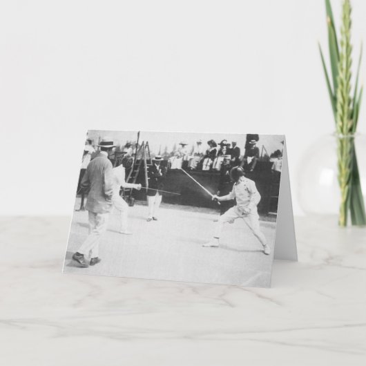 Patton Fencingヴィンテージ大将のメッセージカード カード (正面)