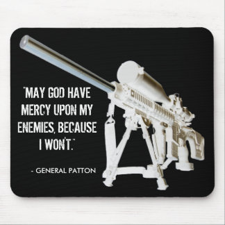 Patton Quote AR15マウスパッド大将 マウスパッド