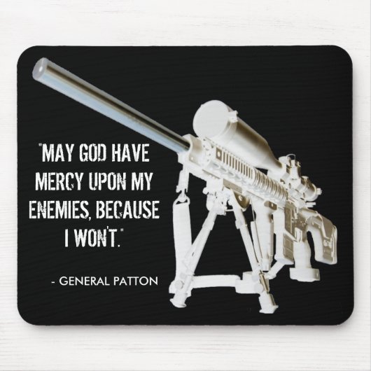 Patton Quote AR15マウスパッド大将 マウスパッド (正面)