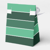 Patttern of green stripes and initials wedding フェイバーボックス (裏面サイド)