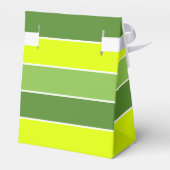 Patttern of green stripes and monogram wedding フェイバーボックス (裏面サイド)