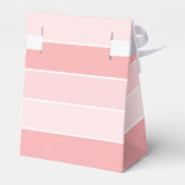Patttern of pink stripes and initials wedding favo フェイバーボックス (裏面サイド)