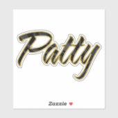 Patty black gold Lettering Aufkleber Sticker シール (シート)
