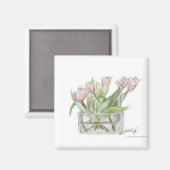 PAU58フラワー1.tif マグネット (正面/裏面)