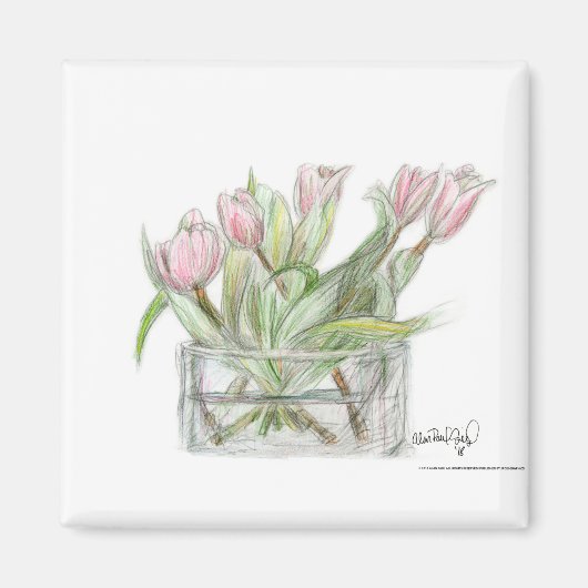 PAU58フラワー1.tif マグネット (正面)