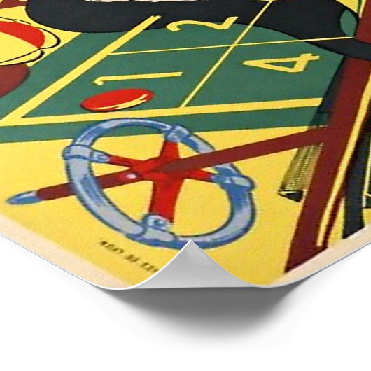 Pau,フランス/ヴィンテージアールデコ旅行ポスター ポスター (角)