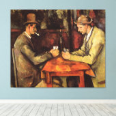 PAULセザンヌ – カードプレーヤー1894 キャンバスプリント (インサイチュ (ウッドフロア))