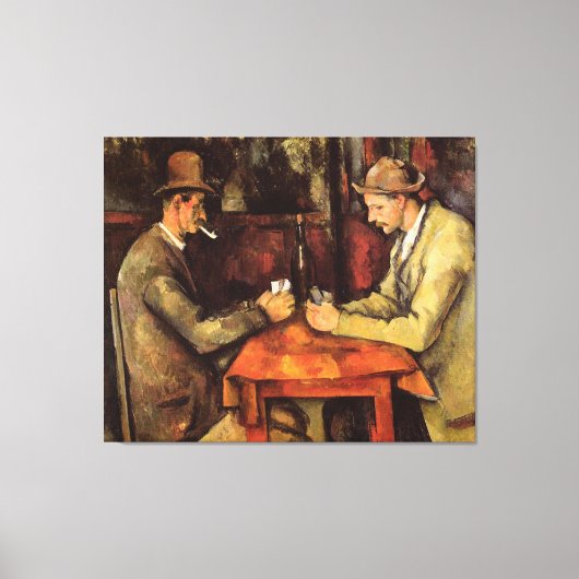 PAULセザンヌ – カードプレーヤー1894 キャンバスプリント (正面)