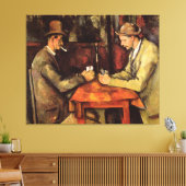 PAULセザンヌ – カードプレーヤー1894 キャンバスプリント (インサイチュ (リビング))