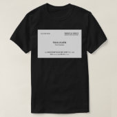 Paul Allen Business Card Sticker Tシャツ (デザイン正面)