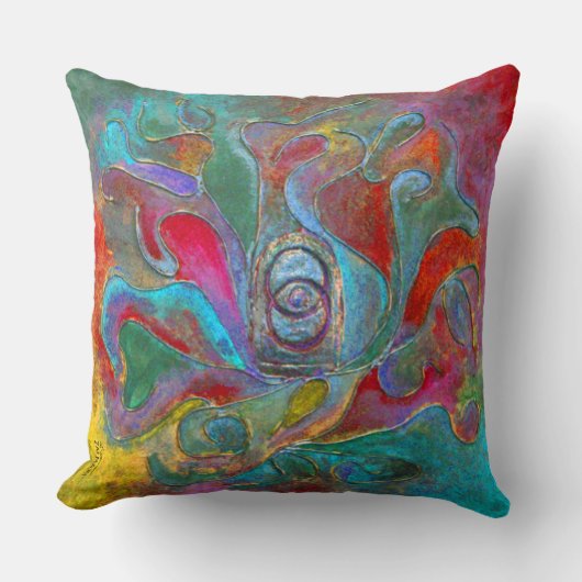 Paul Buicalの「The Celest Guardian from Unseen」 クッション (正面)