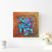 Paul Buiclaの「Amber Opening」 スクエア壁時計 (ホーム)