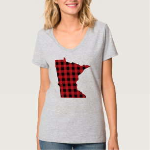 Paul Bunyanの格子縞のミネソタのTシャツ Tシャツ