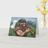 Paul Bunyan カード (黄色い花)