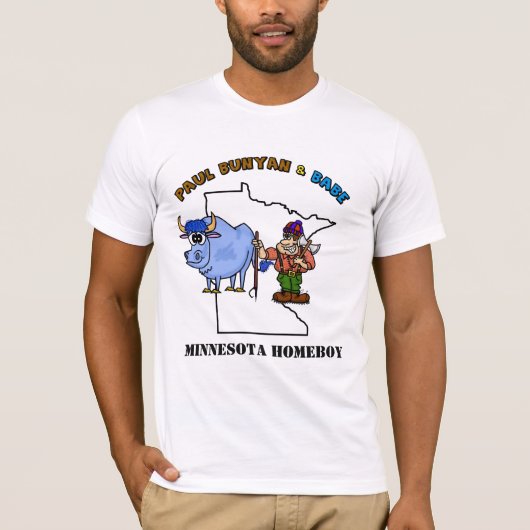 Paul Bunyan & Babe Minnesota Homeboy Tee Ver.3 Tシャツ (正面)