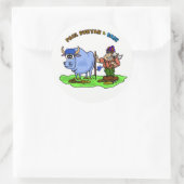 Paul Bunyan & Babe The Blue Oxスタンプ ラウンドシール (バッグ)