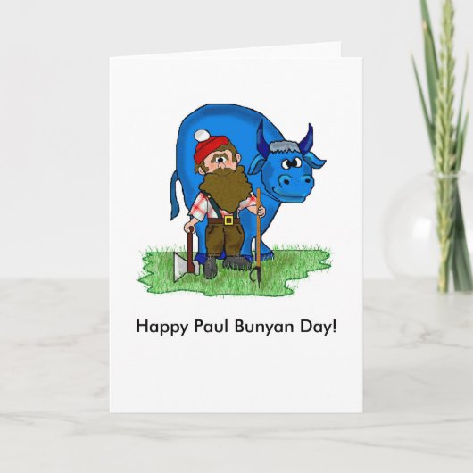 Paul Bunyan Day Note Cards by Brownielocks カード (正面)