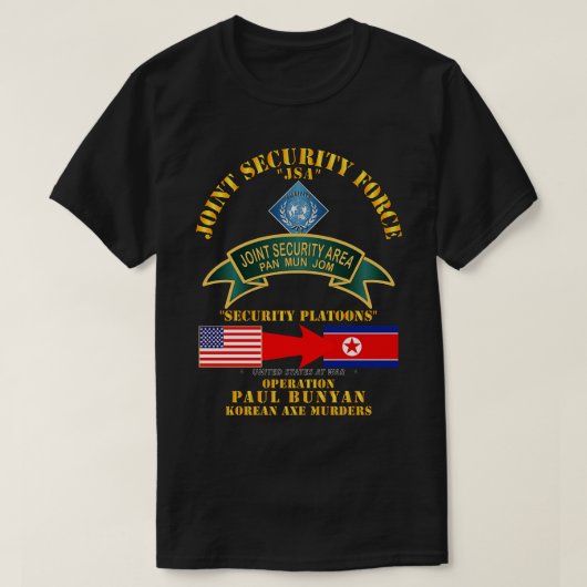 Paul Bunyan Joint Security Korea作戦 Tシャツ (デザイン正面)