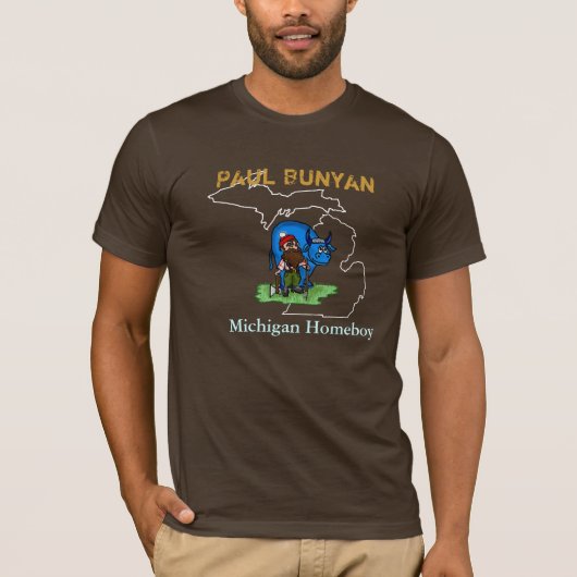 Paul Bunyan, Michigan Homeboy T-shirt Ver.3 Tシャツ (正面)