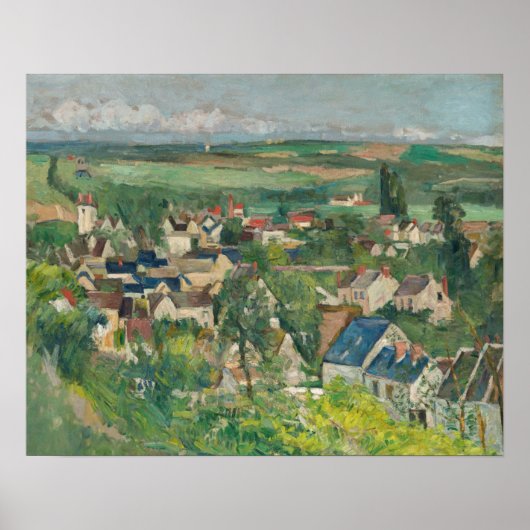 Paul Cezanne - Auvers, Panoramic View ポスター (正面)