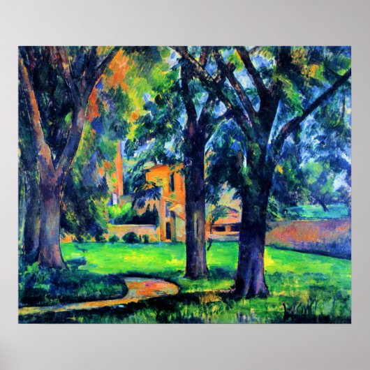 Paul Cezanne - Chestnut Tree and Farm, ポスター (正面)